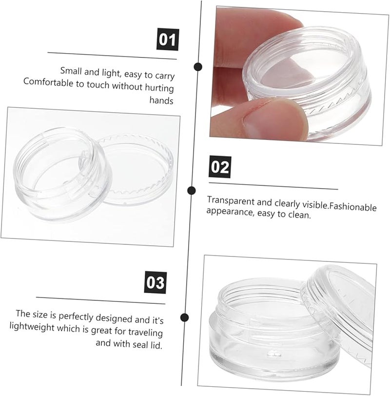 GALPADA 30pcs Leakproof Plastic Sample Jars For Makeup Lotion Cream Travel Storage - Image 3